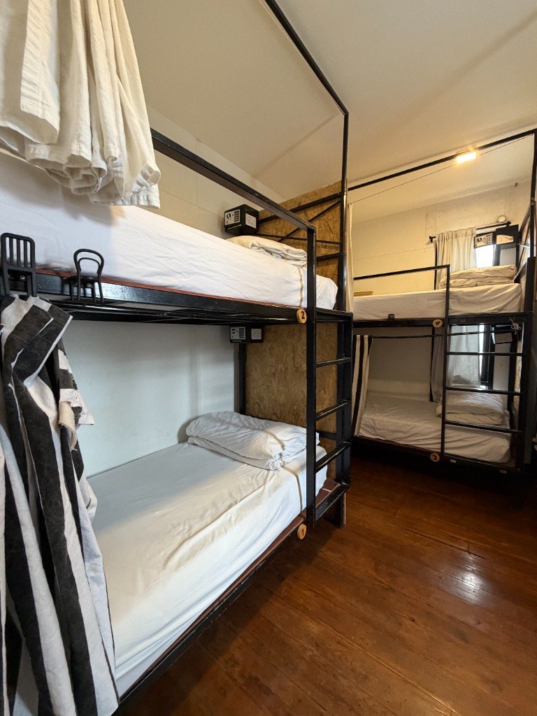 In-bunk digital electronic security mini-safe and personal bedside power sockets